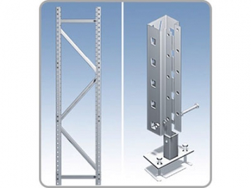 Poste de rack, montante de rack