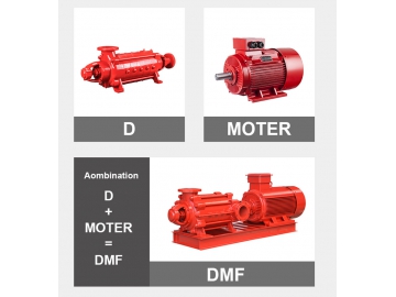 مضخة الحريق الأفقية متعددة المراحل، سلسلة D  D series Horizontal Multistage Fire Pump