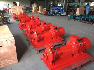 مضخة إطفاء الحريق طرفية السحب، سلسلة PSMF (ذات قضيب مكشوف ومحرك كهربائي)  PSMF series End Suction Fire Pump (Bare Shaft, محركات كهربائية Driven)