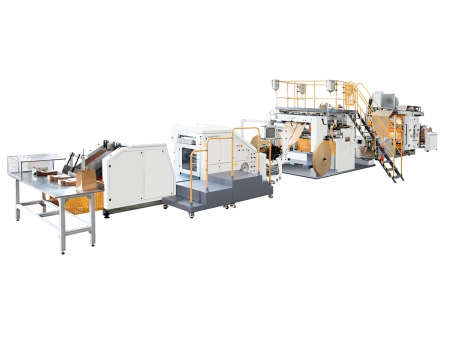 SBH330B/450B-TH  ماكينة تصنيع الأكياس الورقية الأوتوماتيكية بيد مسطحة Fully Automatic Roll Fed Flat Handle Paper Bag Machine