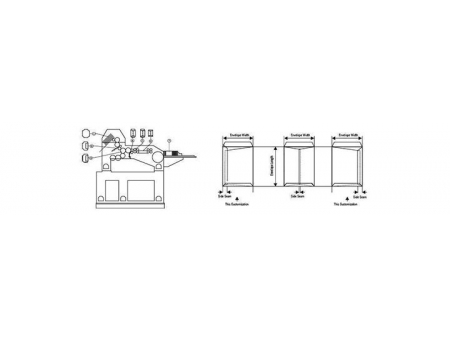 POCKET124  ماكينة تصنيع المغلفات الورقية الصغيرة الأوتوماتيكية Automatic Pocket Envelope-Making Machine