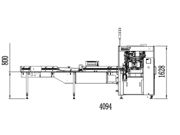 ماكينة تغليف مناديل الوجه الورقية، TP-T400  Servo-driven Tissue Wrapping Machine (Individual Pack)