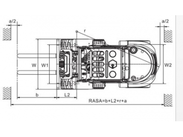 رافعة شوكية للطرق الوعرة، FK11-3Y 			 Rough Terrain Forklift