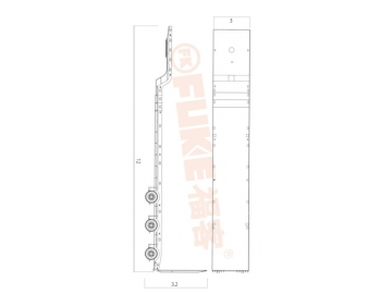 مقطورة منخفضة السطح (لوبد)، FK35-1303G 			 Lowbed Trailer