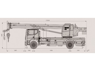 شاحنة رافعة، FK-10T 			 Truck Crane