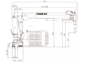 كرين محمول على شاحنة، FK-50E 			 Boom Truck Crane