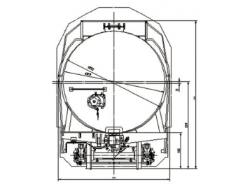 عربة صهريج نقل بالسكة الحديدية، FK7-70HT 			 Rail Car (Tank Car)