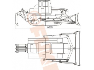 جرافة مجنزرة، FK14-320T 			 Crawler Dozer