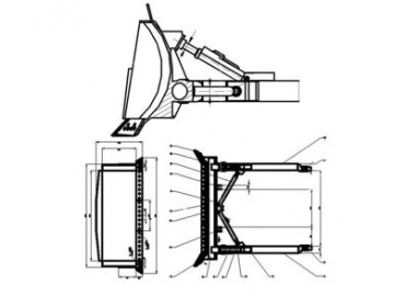 جرافة مجنزرة، FK14-320T 			 Crawler Dozer