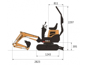 حفار صغير، FK08-9 			 Mini Excavator