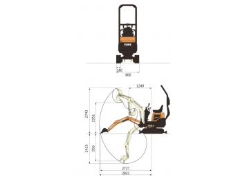 حفار صغير، FK08-9 			 Mini Excavator