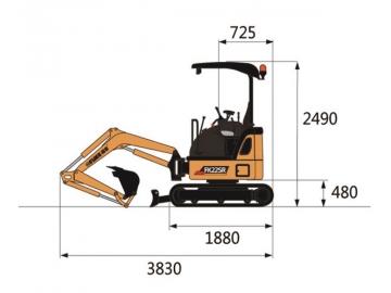 حفار صغير، FK22SR 			 Mini Excavator