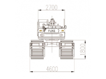 حفار برمائي، FK215-9C 			 Amphibious Excavator