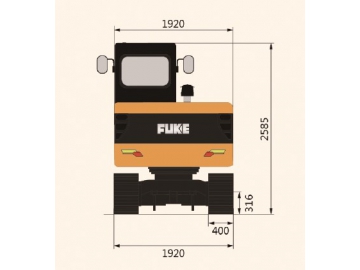 حفار مجنزر (بوكلين جنزير)، FK60-9 			 Crawler Excavator