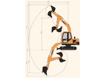 حفار مجنزر (بوكلين جنزير)، FK80-9 			 Crawler Excavator