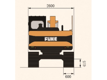 حفار مجنزر (بوكلين جنزير)، FK135-9 			 Crawler Excavator