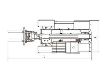 رافعة شوكية تلسكوبية، FK-F10T 			 Telescopic Forklift / Telehandler