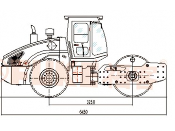 مدحلة رجاجة ذات أسطوانة واحدة، FK-226D 			 Single Drum Vibratory Roller