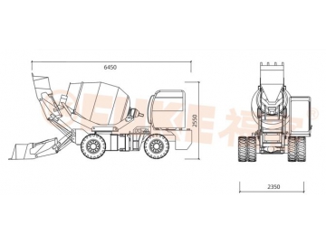 خلاط خرسانة ذاتي التحميل، FK33-16 			 Self Loading Concrete Mixer