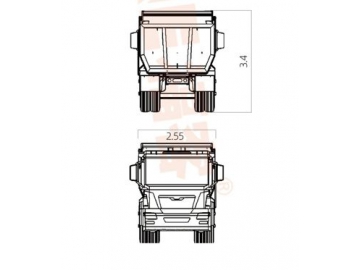 شاحنة قلابة للنقل الثقيل، FK6-300T 			 Dump Truck