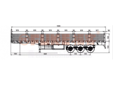 تريلا جوانب (تيدر جوانب)، FK35-1307G 			 Sidewall Semi Trailer