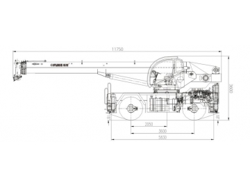 كرين للطرق الوعرة، FK-300Y 			 Rough Terrain Crane