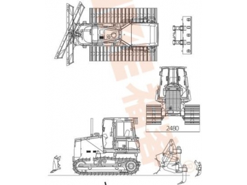 جرافة مجنزرة، FK14-086T 			 Crawler Dozer