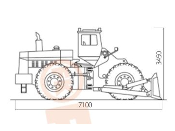 جرافة عجلات، FK14-957 			 Crawler Dozer