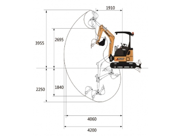 حفار صغير، FK22SR 			 Mini Excavator