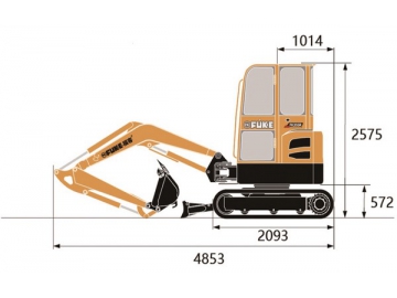 حفار صغير، FK35SR 			 Mini Excavator