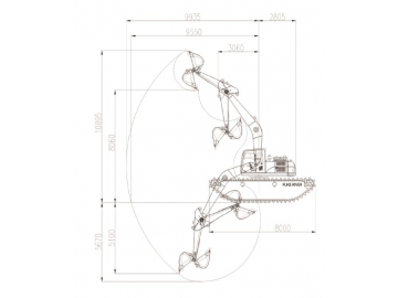 حفار برمائي، FK215-9C 			 Amphibious Excavator