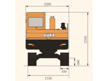 حفار مجنزر (بوكلين جنزير)، FK80-9 			 Crawler Excavator