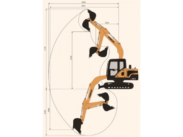 حفار مجنزر (بوكلين جنزير)، FK85-9 			 Crawler Excavator