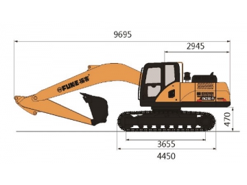 حفار مجنزر (بوكلين جنزير)، FK230-9 			 Crawler Excavator