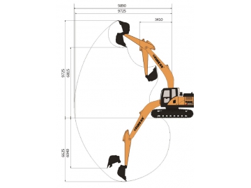 حفار مجنزر (بوكلين جنزير)، FK230-9 			 Crawler Excavator