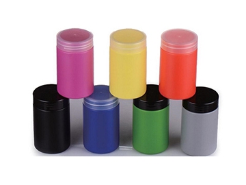 عبوات المكملات الغذائية، عبوات بلاستيك ألوان سادة 			    RC008 Plain Canister