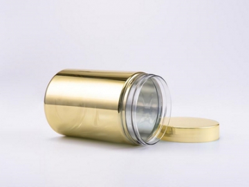 عبوات المكملات الغذائية، برطمان بلاستيك شفاف ملون 			   RST008i See Through Canister