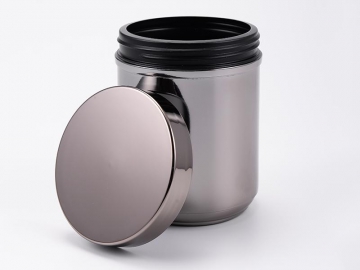 عبوات المكملات الغذائية، عبوات بلاستيك مطلية بالكروم 			   RC001 Metalized Canister