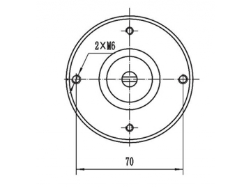 มอเตอร์ไดรฟ์ 250-500W สำหรับมอเตอร์แม่เหล็กถาวร DC มีแปรงถ่านซีรี่ส์ ZD083B1