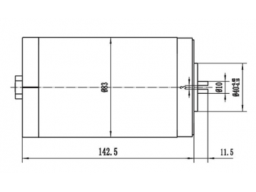 มอเตอร์ไดรฟ์ 250-500W สำหรับมอเตอร์แม่เหล็กถาวร DC มีแปรงถ่านซีรี่ส์ ZD083B1