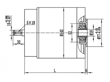 มอเตอร์ไดรฟ์ 2000W สำหรับมอเตอร์แม่เหล็กถาวร DC มีแปรงถ่านซีรี่ส์ ZD142A1