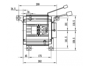 มอเตอร์ลากจูง 5000-8000W สำหรับมอเตอร์ DC ไร้แปรงถ่าน ซีรี่ส์ TZ210BX-P