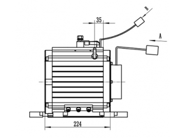 มอเตอร์ลากจูง 5000-8000W สำหรับมอเตอร์ DC ไร้แปรงถ่าน ซีรี่ส์ TZ210BX-P