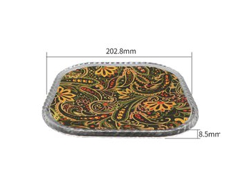 صينية بلاستيك للطعام (علبة بلاستيك مقاس 202.8 ×202.8 مم)، سلسلة   CX078