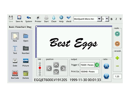 ماكينة الطباعة على البيض 405HS Egg Printer