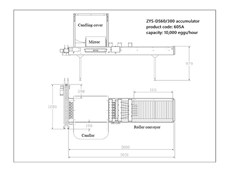 آلة تجميع البيض 605A Egg Accumulator