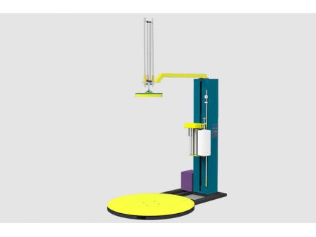 ماكينة تغليف وتحزيم البليت الآلية Automatic Pallet Wrapper & Strapper