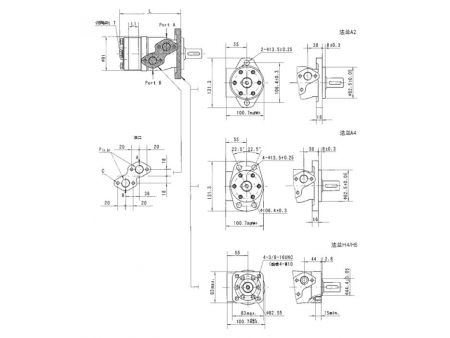 محرك مداري GP (25 إلى 623 مليلتر لكل دورة) Orbital Motor