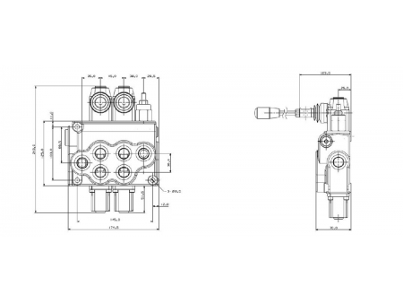 صمام تحكم اتجاهي أحادي الجسم GDV70 (70 إلى 80 لتر\دقيقة) Monoblock Directional Control Valves