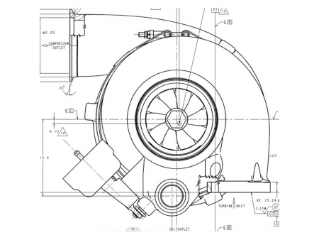 قطع غيار التيربو تشارجر (للمحركات نوع كوماتسو Komatsu)				  Komatsu Turbo Replacement